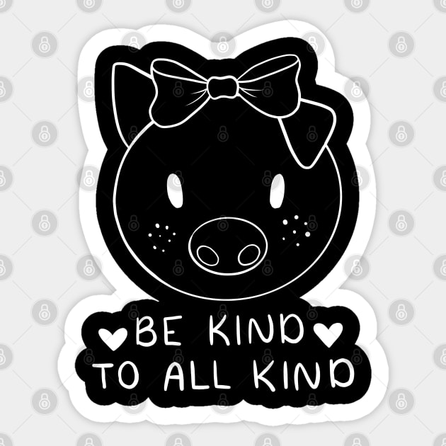 Be Kind To All Kind | Line Art Design Sticker by ilustraLiza